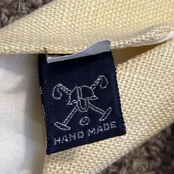 Vintage Saks Fifth Avenue Polo Ralph Lauren Neck Tie 100% Linen Youth Handmade - Picture 5 of 8